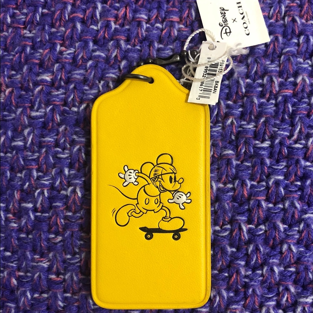 Coach X Disney Mickey Mouse Hangtag/Keychain